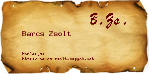 Barcs Zsolt névjegykártya